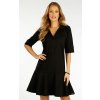 Dámske šaty s krátkym rukávom 5F075 LITEX čierna S Dámske šaty s krátkym rukávom 5F075 LITEX čierna S