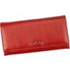 Pierre Cardin Červená dámska kožená peňaženka s mincovníkom na sponu