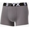 Styx pánske boxerky športová guma nadrozmer svetlo sivé