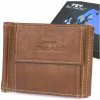 Pánska kožená peňaženka malá hnedá s priehradkou na bankovky RFiD Beltimore