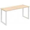 Pracovný stôl UNI O, 160x75,5x60 cm, agát/biela Pracovný stôl UNI O, 160x75,5x60 cm, agát/biela