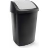 Curver® SWING BIN, 34x40,6x66,8 cm, čierny/sivý 25 l