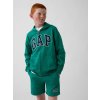 GAP Detská mikina s logom Zelená XL GAP Detská mikina s logom Zelená XL