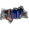 Nálepka fototapeta 3D výhľad Dubaj v noci 95x73 cm Nálepka fototapeta 3D výhľad Dubaj v noci 95x73 cm