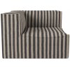 Ferm Living Modul Catena Louisiana Connect Corner L200 – pieskový/čierny Ferm Living Modul Catena Louisiana Connect Corner L200 – pieskový/čierny