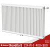 Panelový radiátor Stelrad NOVELLO 8, 22VK+K+S 400x800 Panelový radiátor Stelrad NOVELLO 8, 22VK+K+S 400x800