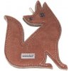 animALL Hračka Liška natural kůže podložená plstí 20 x 15 cm