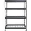 Majster Regál Kovové regály RIVET PRO 180x120x60 oceľová mriežka 4 úrovne antracitová sivá, Šedá Majster Regál Kovové regály RIVET PRO 180x120x60 oceľová mriežka 4 úrovne antracitová sivá, Šedá