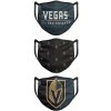Rúška Vegas Golden Knights FOCO - set 3 kusy EU Rúška Vegas Golden Knights FOCO - set 3 kusy EU