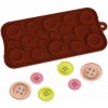 Silikónová forma na 19ks čokoládových gombíkov a kociek ľadu 21x10cm Silikónová forma na 19ks čokoládových gombíkov a kociek ľadu 21x10cm