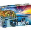 ENJOY Přístav Manarola při západu slunce Cinque Terre Itálie 1000 dielov
