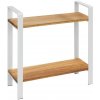 Wenko | WENKO 53024100 - Polica LOUISA 32x33 cm biela/hnedá | WE0517 Wenko | WENKO 53024100 - Polica LOUISA 32x33 cm biela/hnedá | WE0517
