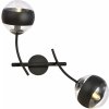 Emibig Hunter Stripe nástenná lampa 2x10 W čierna-priehľadná 1101/K2 Emibig Hunter Stripe nástenná lampa 2x10 W čierna-priehľadná 1101/K2