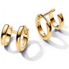 PANDORA ESSENCE pozlátené náušnice dvojité kruhy 263280C00 PANDORA ESSENCE pozlátené náušnice dvojité kruhy 263280C00