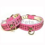 Doggie Fashion obojok Claudia s kamínky růžový