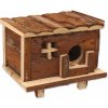 Small Animal domek Srub dřevěný s kůrou 18 x 13 x 13,5 cm Small Animal domek Srub dřevěný s kůrou 18 x 13 x 13,5 cm