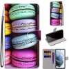 Knižkové puzdro Trendy Cross case Makronky – Samsung Galaxy S21 FE Knižkové puzdro Trendy Cross case Makronky – Samsung Galaxy S21 FE