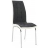 Tempo Kondela Jedálenská stolička, tmavosivá/biela, GERDA NEW Tempo Kondela Jedálenská stolička, tmavosivá/biela, GERDA NEW
