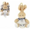 Teddies Zajac plyš 18cm záves na postieľku/kočík nat. hrací strojček béžový Teddies Zajac plyš 18cm záves na postieľku/kočík nat. hrací strojček béžový