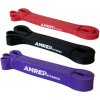 Set odporových gúm AMREP FITNESS - red - black - purple Set odporových gúm AMREP FITNESS - red - black - purple