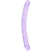Realrock Obojstranné dildo 45 cm fialové