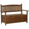 Kondela Záhradná lavička, DILKA, hnedá, 124cm Kondela Záhradná lavička, DILKA, hnedá, 124cm