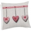 Obliečka na vankúš Visiace srdiečka červená 40x40 cm Made in Italy Obliečka na vankúš Visiace srdiečka červená 40x40 cm Made in Italy