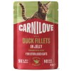 CARNILOVE Cat POUCH JELLY rich in Duck enriched with Catnip for Sterilised 85 g CARNILOVE Cat POUCH JELLY rich in Duck enriched with Catnip for Sterilised 85 g