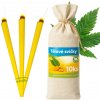 Telové sviečky v plátenom vrecku - 10 ks - cannabis Telové sviečky v plátenom vrecku - 10 ks - cannabis