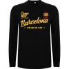 Superfutbal Pánske tričko dlhý rukáv Barcelona, čierne Veľkosť: L Superfutbal Pánske tričko dlhý rukáv Barcelona, čierne Veľkosť: L