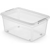 Basestore úložný box na kolieskach s vekom a klipsami 40 l Basestore úložný box na kolieskach s vekom a klipsami 40 l