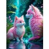Norimpex diamantové maľovanie Ružové líšky 30 x 40cm Norimpex diamantové maľovanie Ružové líšky 30 x 40cm