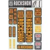 Rockshox Decal Kit 35mm - Neo2 Orange Rockshox Decal Kit 35mm - Neo2 Orange