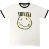 Tričko Nirvana - Double Happy Face, Unisex,Biela,M Tričko Nirvana - Double Happy Face, Unisex,Biela,M