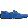 Pánske poltopánky modré mokasíny na čiernej podrážke Wojas veľ.42 Pánske poltopánky modré mokasíny na čiernej podrážke Wojas veľ.42