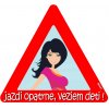 nálepka na auto - JAZDI OPATRNE, VEZIEM DETI ! nálepka na auto - JAZDI OPATRNE, VEZIEM DETI !