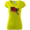 Ping Pongová legenda - Dámske tričko Pure - XS ( Limetková ) Ping Pongová legenda - Dámske tričko Pure - XS ( Limetková )