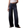 Calvin Klein Jeans Rifle flare široké THE WIDE LEG TINTED LV147B933G Modrá