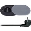 Solight PP124C-PD20 1z + USB A + C 20W PD vstavaná zásuvka s posuvným viečkom strieborná / kábel 2m (PP124C-PD20) Solight PP124C-PD20 1z + USB A + C 20W PD vstavaná zásuvka s posuvným viečkom strieborná / kábel 2m (PP124C-PD20)