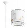 Sollux Lighting Detské závesné svietidlo Kitty, 1x plastové tienidlo so vzorom, (fi 30 cm) Sollux Lighting Detské závesné svietidlo Kitty, 1x plastové tienidlo so vzorom, (fi 30 cm)