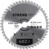 Kotúč Strend Pro TCT 254x3.0x30/20 mm 48T, na drevo, pílový, SK plátky Kotúč Strend Pro TCT 254x3.0x30/20 mm 48T, na drevo, pílový, SK plátky