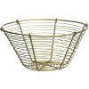 MADAM STOLTZ Drôtený košík Antique Brass Ø 19,5 cm MADAM STOLTZ Drôtený košík Antique Brass Ø 19,5 cm