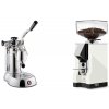 La Pavoni Stradivari Professional Lusso + Eureka Mignon Silenzio 55, CR white La Pavoni Stradivari Professional Lusso + Eureka Mignon Silenzio 55, CR white