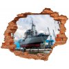Fototapeta diera na stenu 3D Lodenice loď 90x70 cm Fototapeta diera na stenu 3D Lodenice loď 90x70 cm