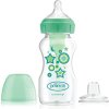 DR.BROWN'S Fľaša široká Options+ 270 ml - Starter kit zelená DR.BROWN'S Fľaša široká Options+ 270 ml - Starter kit zelená