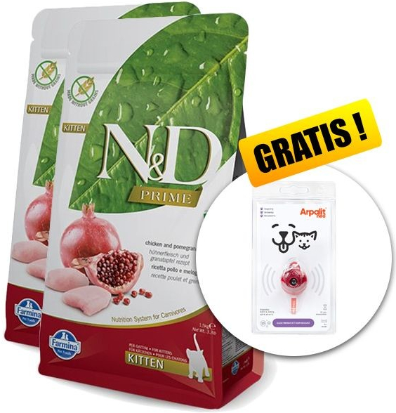 N&D Grain Free Kitten Adult Chicken & Pomegranate 2 x 10 kg
