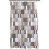 DURAMAT Kúpeľňový záves dekor CY-214005, 180 x 200 cm, textilná, hnedá mozaika DURAMAT Kúpeľňový záves dekor CY-214005, 180 x 200 cm, textilná, hnedá mozaika