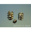 MP JET Vložka závitová M4 7x9mm mosadzná 4ks MP JET Vložka závitová M4 7x9mm mosadzná 4ks