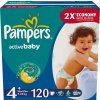 Pampers Active baby 4+ maxiplus plienky 120ks