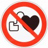 Zákazové značenie Manutan Expert - Zákaz vstupu s kardiostimulátorom, samolepiaci, 100 mm Zákazové značenie Manutan Expert - Zákaz vstupu s kardiostimulátorom, samolepiaci, 100 mm